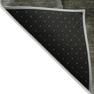 Piper Looms Chantille Abstract ACN1937 Gray Machine Washable Area Rug Backing Image