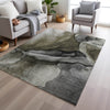 Piper Looms Chantille Abstract ACN1937 Gray Machine Washable Area Rug Lifestyle Image Feature
