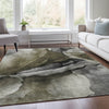 Piper Looms Chantille Abstract ACN1937 Gray Machine Washable Area Rug Lifestyle Image Feature
