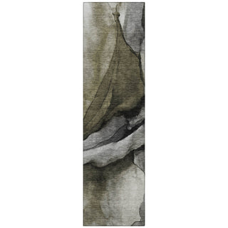 Piper Looms Chantille Abstract ACN1937 Gray Machine Washable Area Rug Runner Main Image