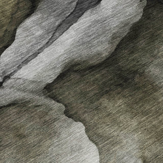 Piper Looms Chantille Abstract ACN1937 Gray Machine Washable Area Rug Swatch Image