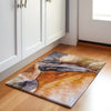 Piper Looms Chantille Abstract ACN1937 Paprika Machine Washable Area Rug Scatter Lifestyle Image Feature