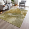 Piper Looms Chantille Abstract ACN1937 Wheat Machine Washable Area Rug Lifestyle Image Feature