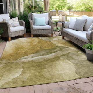 Piper Looms Chantille Abstract ACN1937 Wheat Machine Washable Area Rug Outdoor Lifestyle Image Feature