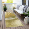 Piper Looms Chantille Abstract ACN1937 Wheat Machine Washable Area Rug Runner Outdoor Lifestyle Image Feature