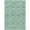 Piper Looms Chantille Floral ACN1938 Aqua Machine Washable Area Rug main image