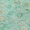 Piper Looms Chantille Floral ACN1938 Aqua Machine Washable Area Rug Swatch Image