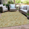 Piper Looms Chantille Floral ACN1938 Beige Machine Washable Area Rug Outdoor Lifestyle Image Feature