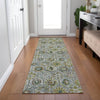 Piper Looms Chantille Floral ACN1938 Green Machine Washable Area Rug Runner Lifestyle Image Feature
