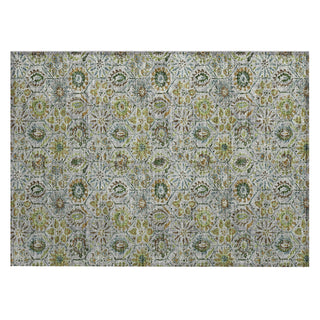 Piper Looms Chantille Floral ACN1938 Green Machine Washable Area Rug Scatter Main Image