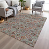 Piper Looms Chantille Floral ACN1938 Paprika Machine Washable Area Rug Lifestyle Image Feature