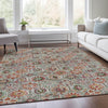 Piper Looms Chantille Floral ACN1938 Paprika Machine Washable Area Rug Lifestyle Image Feature