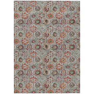 Piper Looms Chantille Floral ACN1938 Paprika Machine Washable Area Rug main image