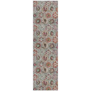 Piper Looms Chantille Floral ACN1938 Paprika Machine Washable Area Rug Runner Main Image