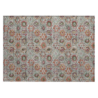 Piper Looms Chantille Floral ACN1938 Paprika Machine Washable Area Rug Scatter Main Image