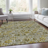 Piper Looms Chantille Floral ACN1938 Pewter Machine Washable Area Rug Lifestyle Image Feature