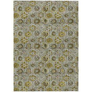 Piper Looms Chantille Floral ACN1938 Pewter Machine Washable Area Rug main image