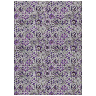 Piper Looms Chantille Floral ACN1938 Purple Machine Washable Area Rug main image