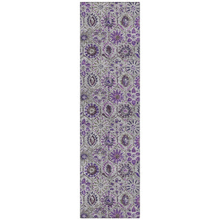 Piper Looms Chantille Floral ACN1938 Purple Machine Washable Area Rug Runner Main Image