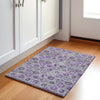Piper Looms Chantille Floral ACN1938 Purple Machine Washable Area Rug Scatter Lifestyle Image Feature