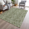 Piper Looms Chantille Floral ACN1939 Aloe Machine Washable Area Rug Lifestyle Image Feature
