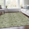 Piper Looms Chantille Floral ACN1939 Aloe Machine Washable Area Rug Lifestyle Image Feature