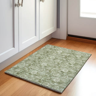 Piper Looms Chantille Floral ACN1939 Aloe Machine Washable Area Rug Scatter Lifestyle Image Feature