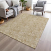 Piper Looms Chantille Floral ACN1939 Beige Machine Washable Area Rug Lifestyle Image Feature