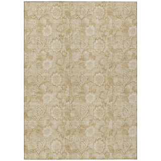 Piper Looms Chantille Floral ACN1939 Beige Machine Washable Area Rug main image