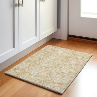 Piper Looms Chantille Floral ACN1939 Beige Machine Washable Area Rug Scatter Lifestyle Image Feature
