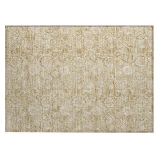 Piper Looms Chantille Floral ACN1939 Beige Machine Washable Area Rug Scatter Main Image