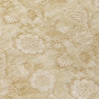 Piper Looms Chantille Floral ACN1939 Beige Machine Washable Area Rug Swatch Image