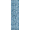 Piper Looms Chantille Floral ACN1939 Blue Machine Washable Area Rug Runner Main Image