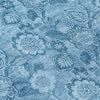 Piper Looms Chantille Floral ACN1939 Blue Machine Washable Area Rug Swatch Image