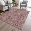 Piper Looms Chantille Floral ACN1939 Blush Machine Washable Area Rug Lifestyle Image Feature