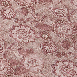 Piper Looms Chantille Floral ACN1939 Blush Machine Washable Area Rug Swatch Image