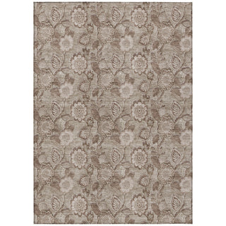 Piper Looms Chantille Floral ACN1939 Brown Machine Washable Area Rug main image