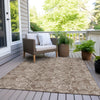 Piper Looms Chantille Floral ACN1939 Brown Machine Washable Area Rug Outdoor Lifestyle Image Feature
