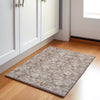 Piper Looms Chantille Floral ACN1939 Brown Machine Washable Area Rug Scatter Lifestyle Image Feature