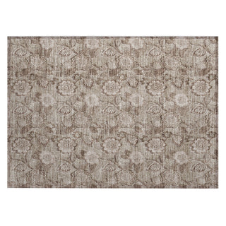 Piper Looms Chantille Floral ACN1939 Brown Machine Washable Area Rug Scatter Main Image