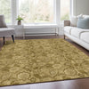 Piper Looms Chantille Floral ACN1939 Mocha Machine Washable Area Rug Lifestyle Image Feature
