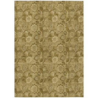 Piper Looms Chantille Floral ACN1939 Mocha Machine Washable Area Rug main image
