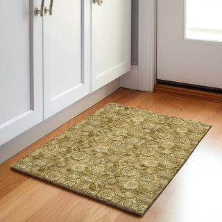 Piper Looms Chantille Floral ACN1939 Mocha Machine Washable Area Rug Scatter Lifestyle Image Feature