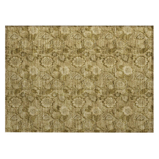 Piper Looms Chantille Floral ACN1939 Mocha Machine Washable Area Rug Scatter Main Image