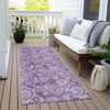 Piper Looms Chantille Floral ACN1939 Plum Machine Washable Area Rug Runner Outdoor Lifestyle Image Feature