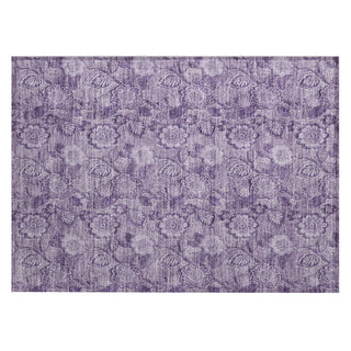 Piper Looms Chantille Floral ACN1939 Plum Machine Washable Area Rug Scatter Main Image