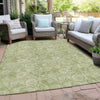 Piper Looms Chantille Floral ACN1939 Sage Machine Washable Area Rug Outdoor Lifestyle Image Feature