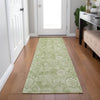 Piper Looms Chantille Floral ACN1939 Sage Machine Washable Area Rug Runner Lifestyle Image Feature