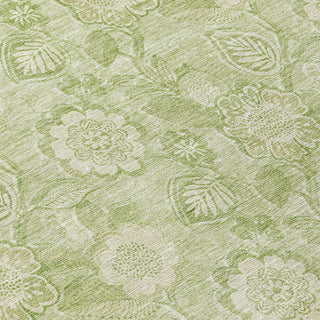 Piper Looms Chantille Floral ACN1939 Sage Machine Washable Area Rug Swatch Image