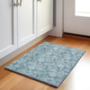 Piper Looms Chantille Floral ACN1939 Teal Machine Washable Area Rug Scatter Lifestyle Image Feature